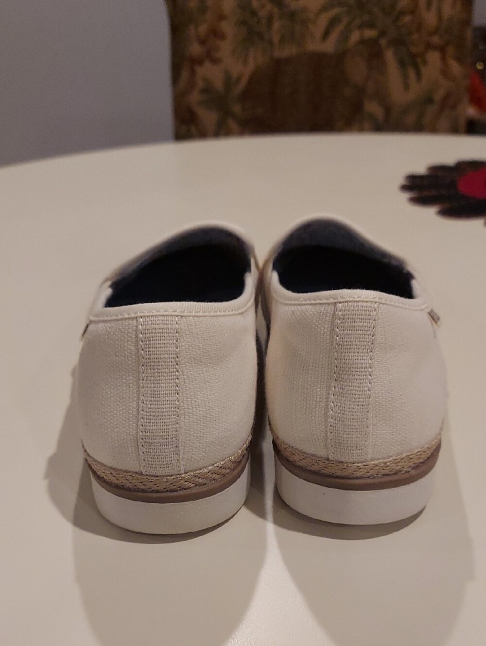 Skechers BOBS Women's Fexpadrille LO White Canvas Slip-On Loafers - Picture 4 of 10